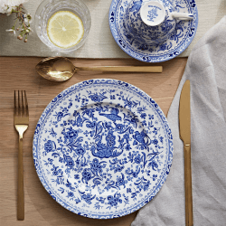 Image showing the Regal Peacock Plate, D25cm, Blue product.
