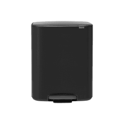 Image showing the Bo Pedal bin, 2 x 30L, Matt Black product.