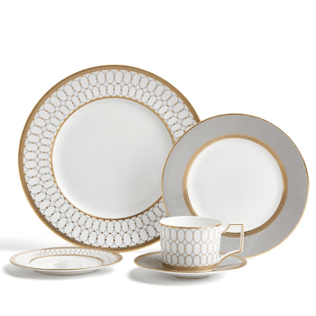 Image showing the Renaissance Grey 5 Piece Dinner Set product.