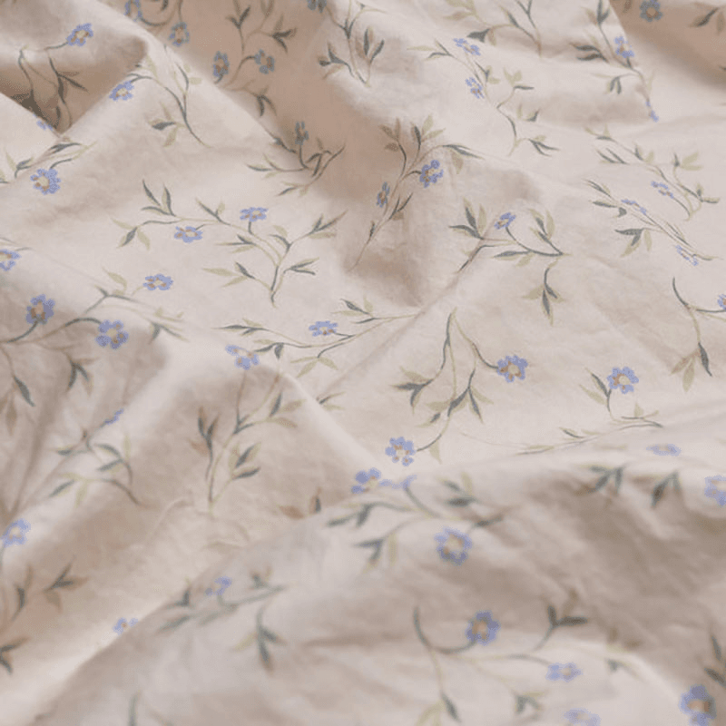 Floral Standard Cotton Pillowcase Pair, Sprig