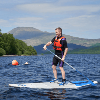 Image showing the Stand Up Paddleboarding for Two on Loch Lomond product.