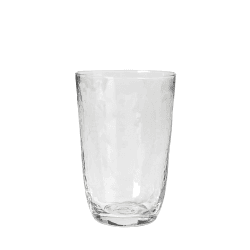 Image showing the Hammered Mouth Blown Tall Tumbler, H13.5cm, Clear product.