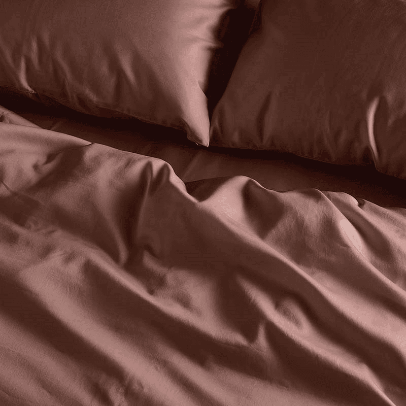 Luxe Cotton Pair of Standard Pillowcases, Rust