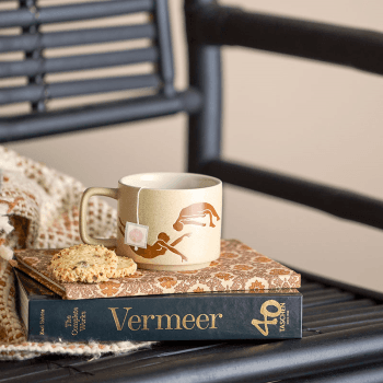 Image showing the Harlow Set of 2 Mugs, D8cm, Brown product.