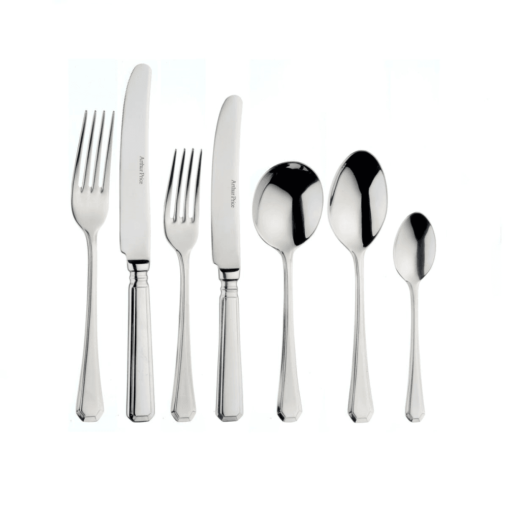 Grecian 7 piece place setting, Stainless Steel