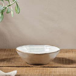 Image showing the Dhanuk Ceramic Cereal Bowl, Cream, 18.5cm product.