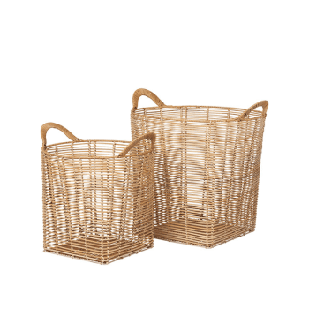 Image showing the Safi Rattan Basket, Natural, Natural product.