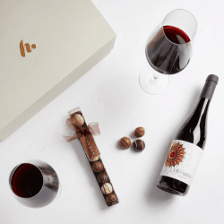 Image showing the The Red Wine & Chocolate Hamper product.