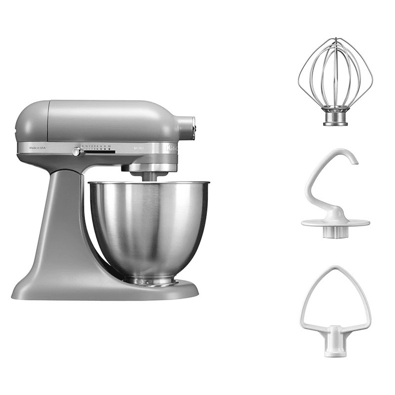 Mini Stand mixer, 3.3 litre, matte grey
