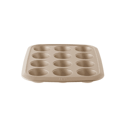 Image showing the Leo Balance 12 Cup Cupcake Pan, Carbon Steel product.