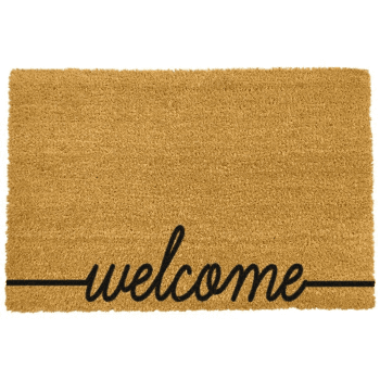 Image showing the Welcome Scribble Coir Doormat product.