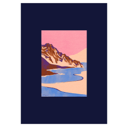 Image showing the Blue Landscape Print, 30 x 40cm, Multi product.