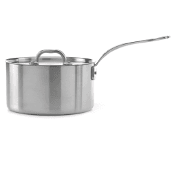 Image showing the Classic Triply Saucepan with Lid, 20cm, Stainless Steel product.