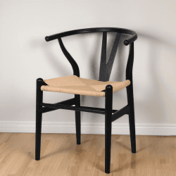 Image showing the Chair, H77.5 x W56 x D54cm, Black product.