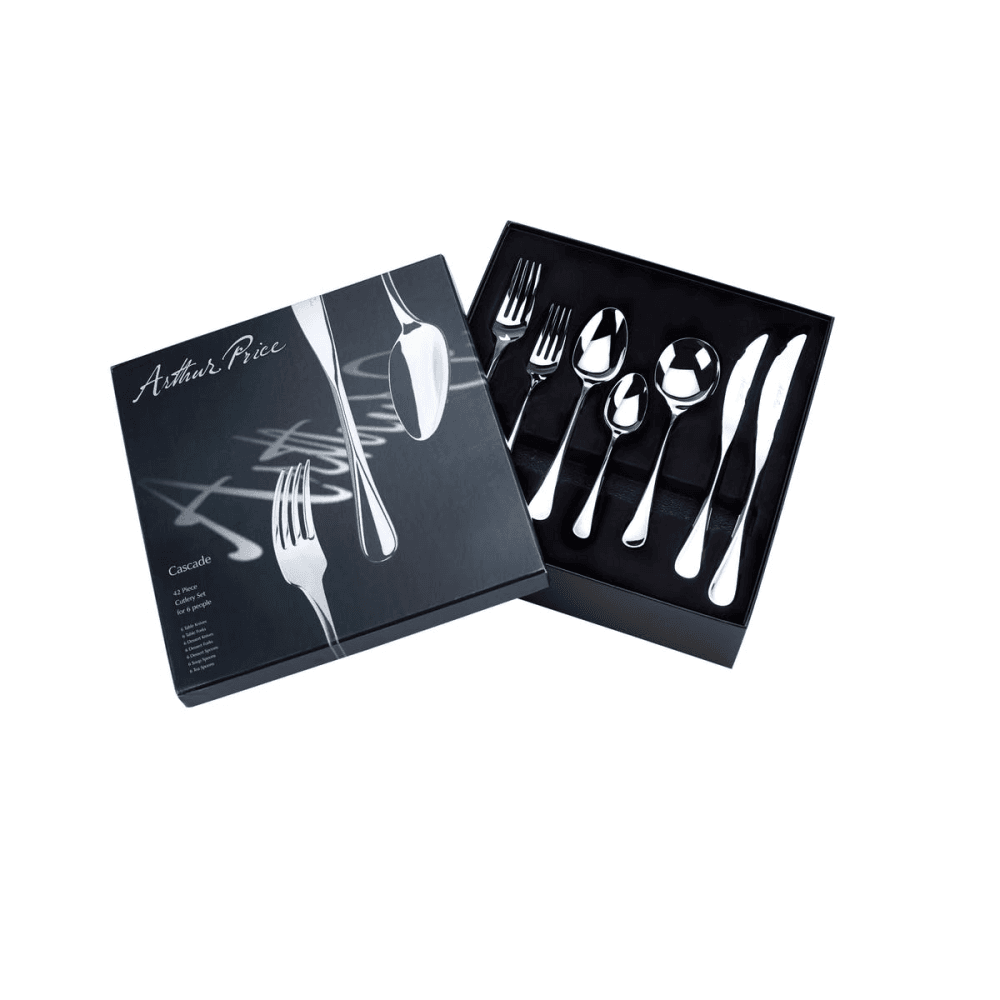 Signature-Cascade 42 piece cutlery set, Stainless Steel