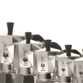 Image showing the Moka Express Espresso Maker, 4 Cup, Silver product.