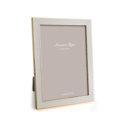 Image showing the Enamel Range Photograph frame, 5 x 7" with 15mm border, Chiffon With Gold Plate product.