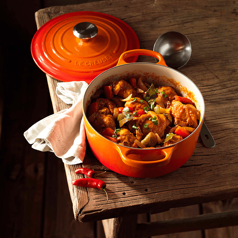Signature Cast Iron Round casserole, 20cm - 2.4 litre, Volcanic