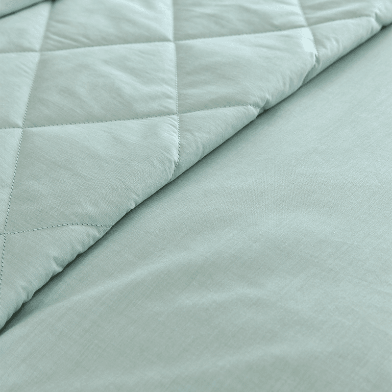 Stornoway Chambray Fitted Sheet, King, Green