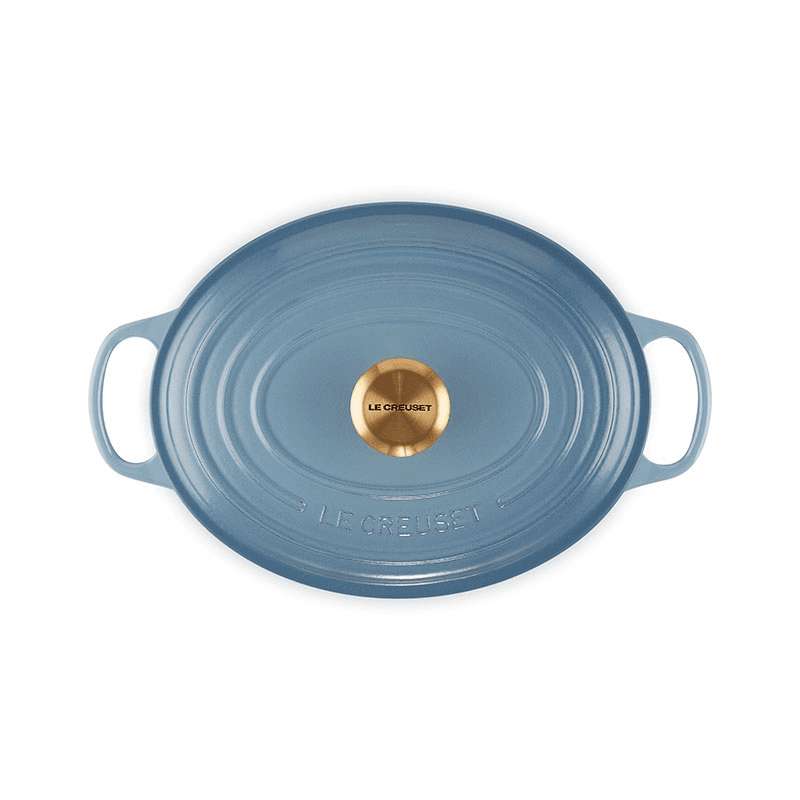Signature Cast Iron Oval Casserole, 29cm, Chambray