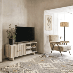 Image showing the Grayson Faux Sheepskin Chair, Taupe product.