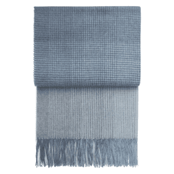 Image showing the Horizon Plaid Throw, H200cm x W130cm, Midnight Blue product.