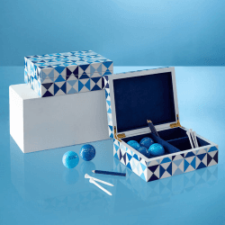 Image showing the Sorrento Lacquer Golf Gift Set, Blue product.