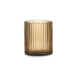 Image showing the Malana Candle Holder, Smoke Brown, Smoke Brown product.