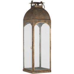 Image showing the Nivas Lantern, H54cm, Antique Brass product.