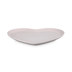 Image showing the Stoneware Heart Serving Platter, 32cm, Shell Pink product.
