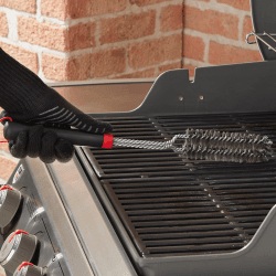 Image showing the Weber 46 cm Detail Brush, Black/Silver product.