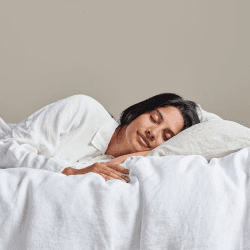 Image showing the Linen King Size Duvet Cover, Snow product.
