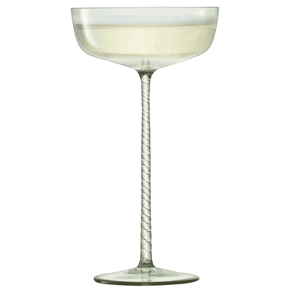 Champagne Theatre Pair of champagne saucers, 190ml, smoke grey