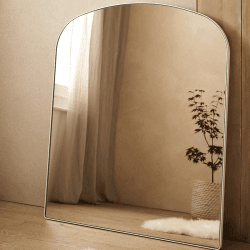 Image showing the Chiltern Fine Metal Mantle Mirror, White product.