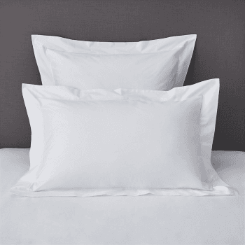 Image showing the Savoy - 400 Thread Count Egyptian Cotton Oxford pillowcase, 50 x 75cm, White product.