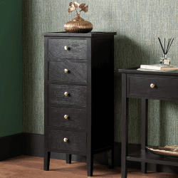 Image showing the Chelmsford Tall Boy, Satin Black product.