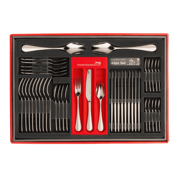 Image showing the Baguette 42 piece cutlery set, mirror finish product.