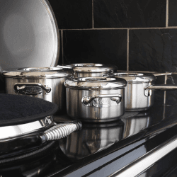 Image showing the Stainless Steel 3 Piece Casserole Set product.