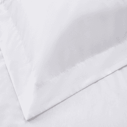 Image showing the Essentials - 200 Thread Count Egyptian Cotton Oxford pillowcase, 50 x 75cm, White product.