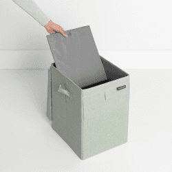 Image showing the Stackable laundry box, 35 litre, Green product.