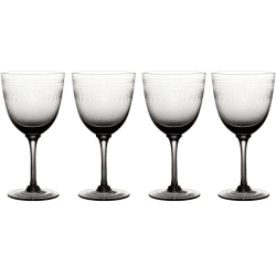 Image showing the Ovals Set of 4 Wine Glasses, 250ml, Smoky product.