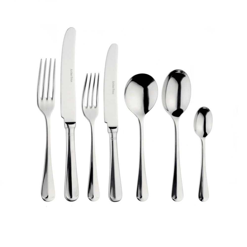 Rattail 7 piece place setting, Stainless Steel