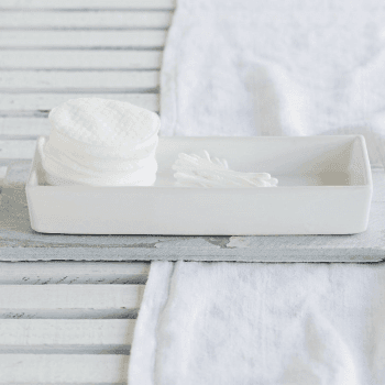 Image showing the Newcombe Tray, L24 x W10cm, White Ceramic product.