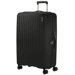 Image showing the Rejoy Suitcase, H77 x L51 x W30cm, True Black product.