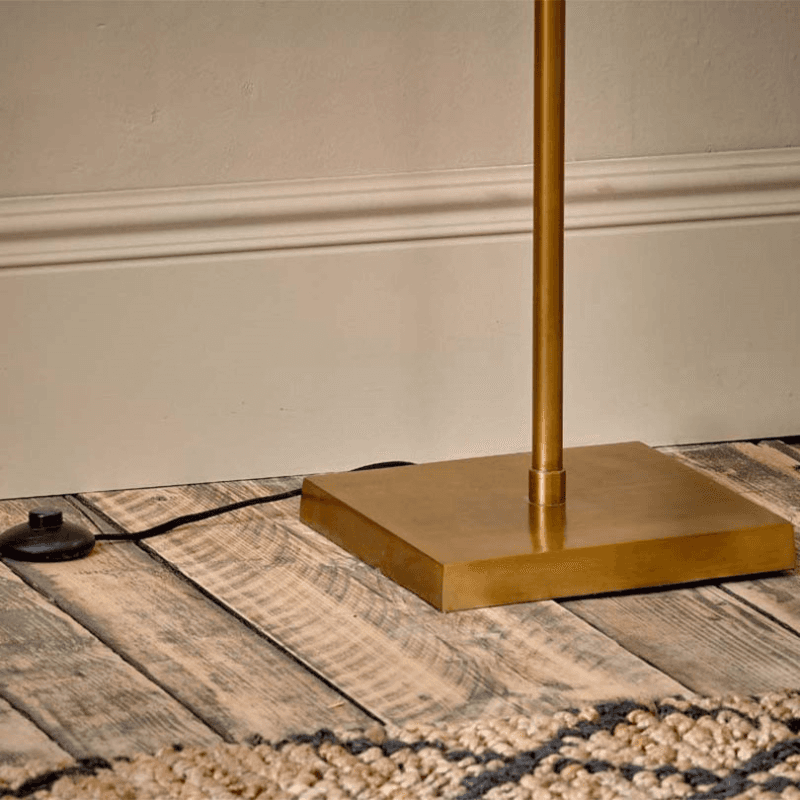 Kara Floor Lamp, H142cm, Brass