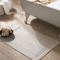 Image showing the Egyptian Cotton Large Bath Mat, Large, Feather Grey product.