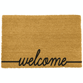 Image showing the Welcome Scribble Coir Doormat product.