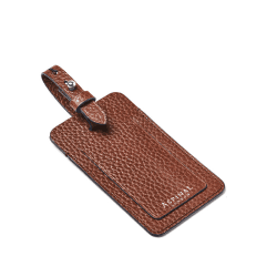 Image showing the Luggage Tag, H11.5 x W6.5cm, Tobacco Pebble product.