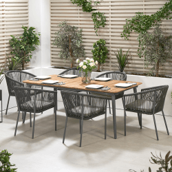 Image showing the Reims Dining Set, Grey product.