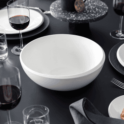 Image showing the NewMoon Large salad bowl, Dia28.5cm, White Porcelain product.